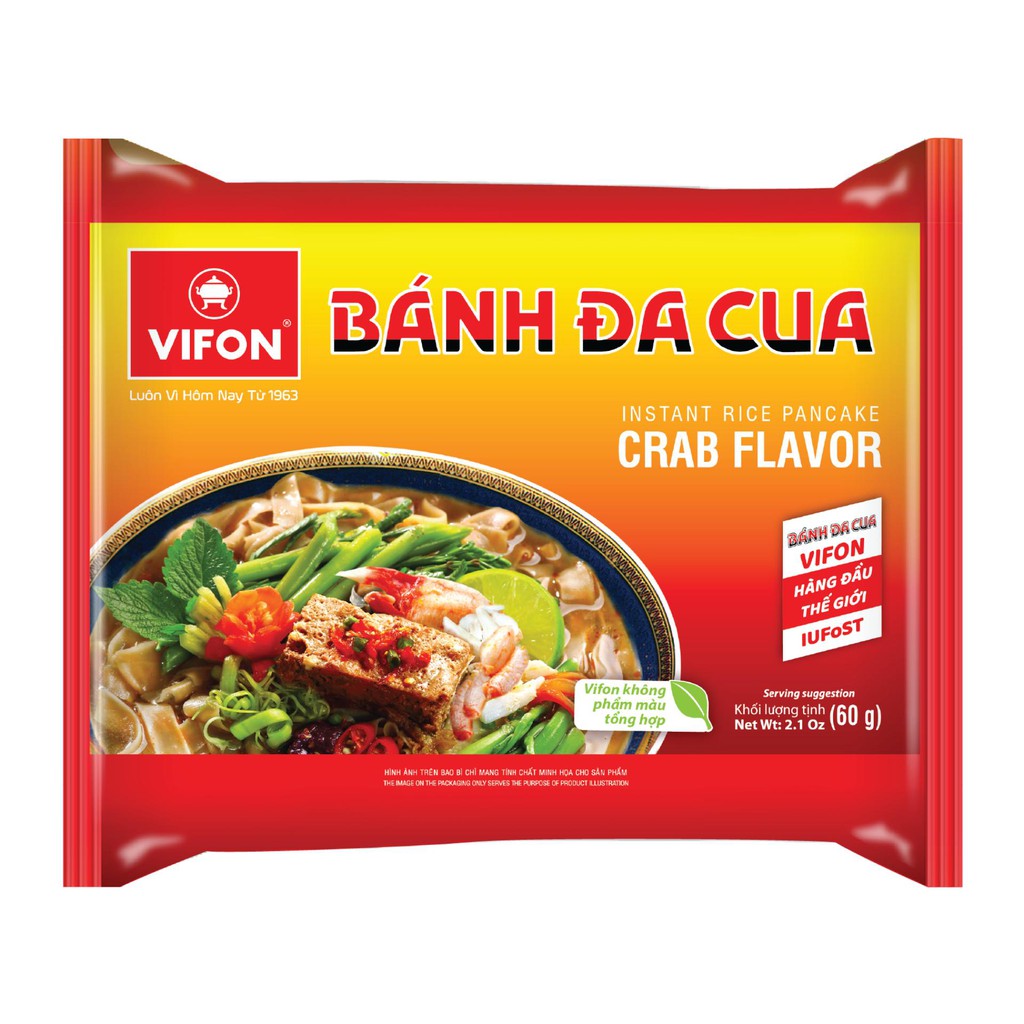 Bánh Đa Cua VIFON 60g/Gói