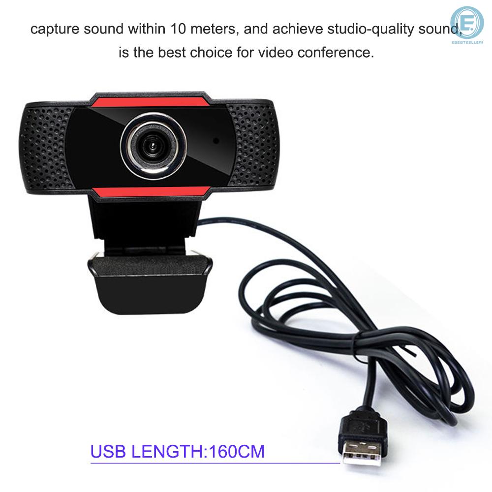 Webcam Hd Usb Không Cần Trình Điều Khiển Tích Hợp Micro Hỗ Trợ Học Họp Trực Tuyến Cho Laptop / Máy Tính Để Bàn