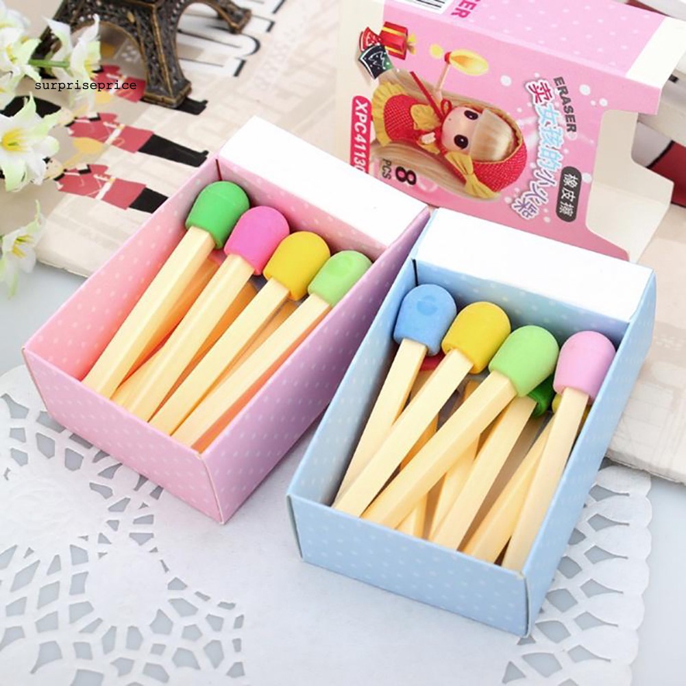 Cục tẩy hình dáng que diêm dễ thương