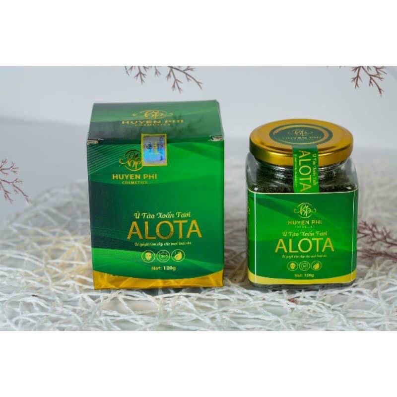 ủ tảo xoắn tươi alota dưỡng trắng dành cho da mặt