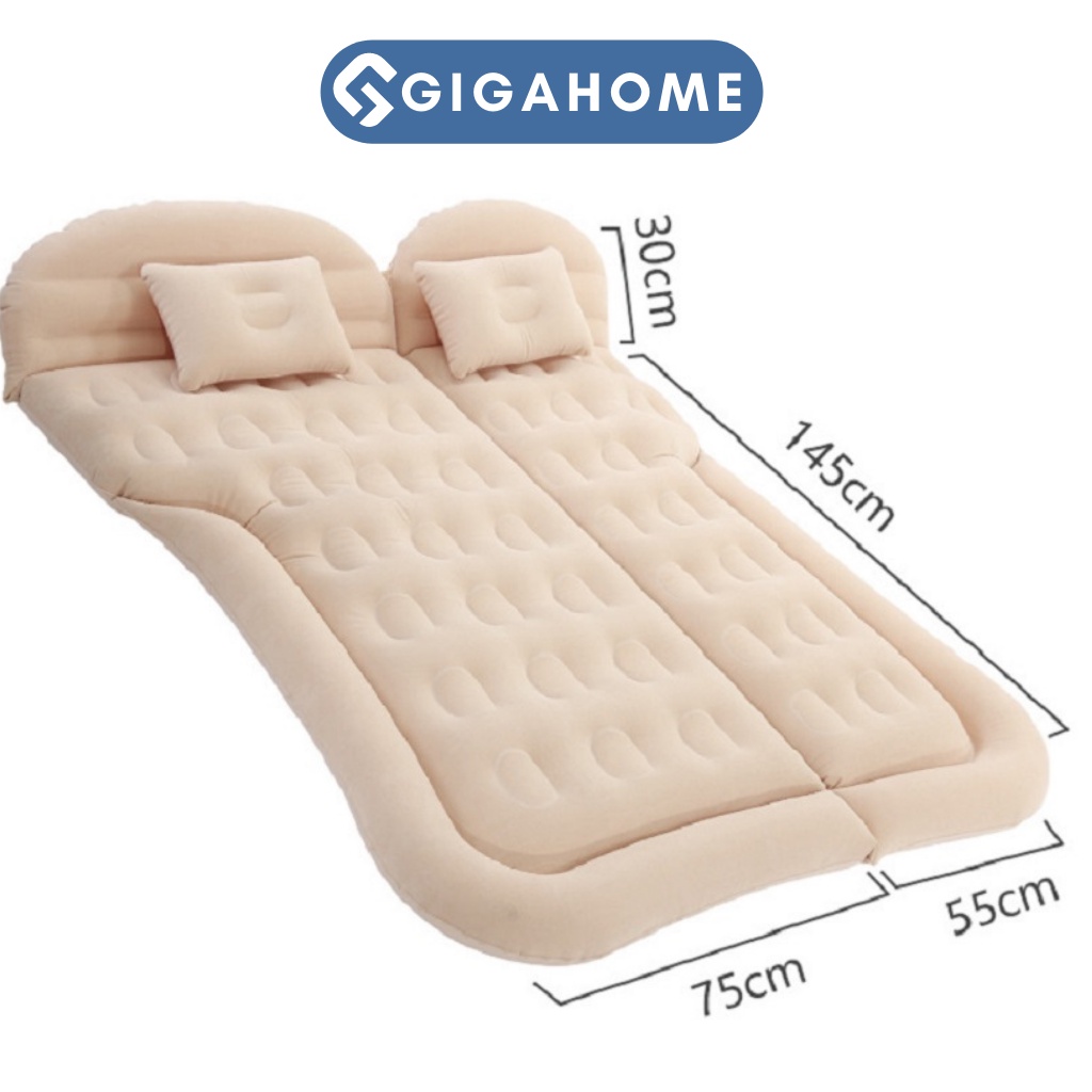 Đệm Hơi Ô Tô Tặng Kèm Bơm Điện GIGAHOME Cao Cấp Tiện Dụng 165x30cm 9419