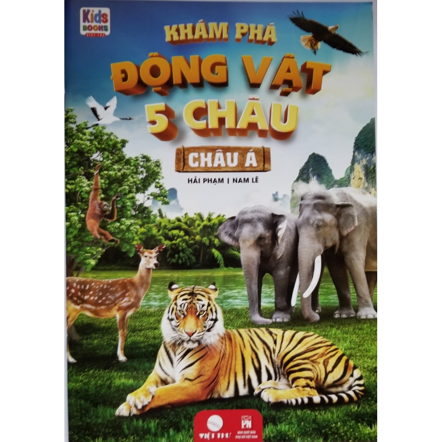 Sách- Khám Phá Động Vật 5 Châu- Châu Á