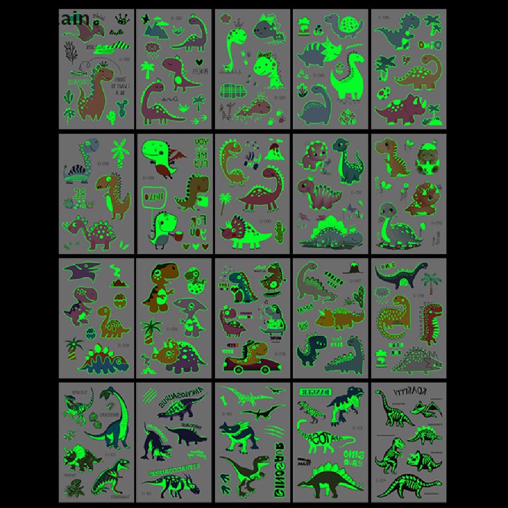 [TAT] Dinosaur Temporary Tattoo Sticker Fake Tatoo Flash Tatto Waterproof For Children CVX