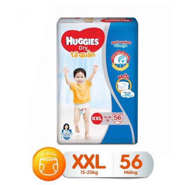 [ ĐỦ SIZE ] Tả quần / Tả dán Huggie M74 L68 XL 62 XXL56 ( MẪU MỚI ĐỆM MÂY 4 CHIỀU )