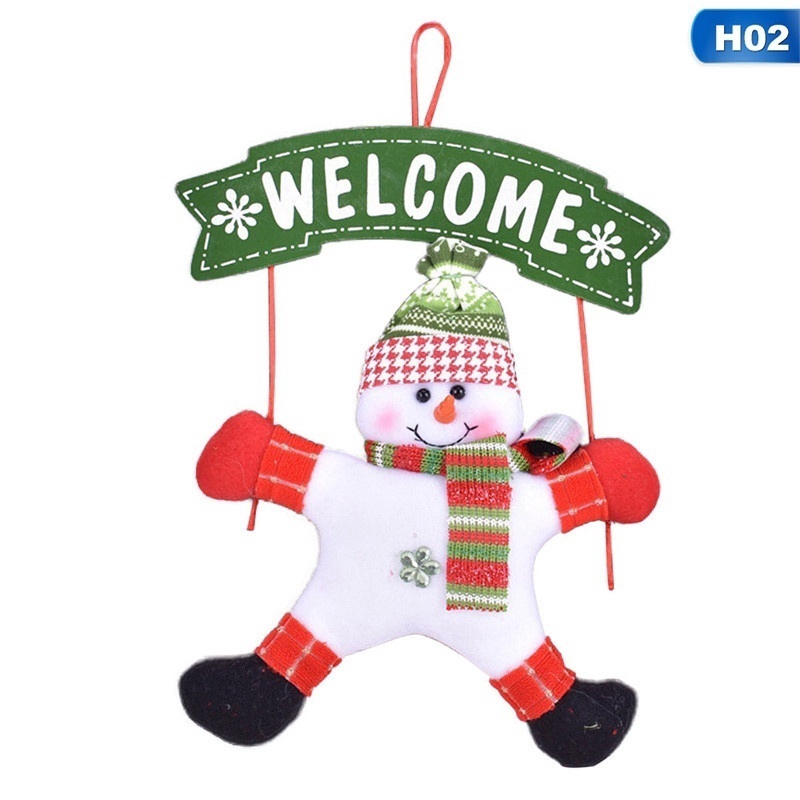 Đồ treo hình ông già Noel và người tuyết cho tiệc Giáng sinh