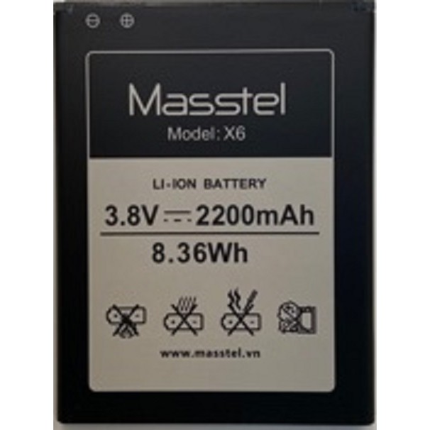 Pin điện thoại Masstel X6 - Masstel chính hãng - Giao nhanh - Hỗ trợ vận chuyển - Kiểm tra 100% trước khi gửi