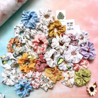 [Tím.Little] Ảnh thật COMBO 5CỘT TÓC SCRUNCHIES TRÁI CÂY, MẪU NGẪU NHIÊN XINH