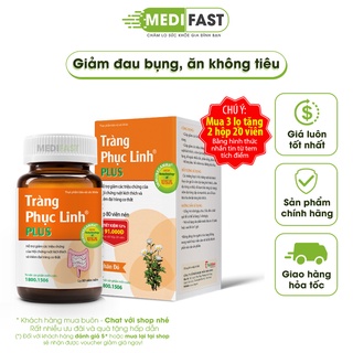 Tràng Phục Linh Plus dạng lọ 80 viên có tem đổi quà hỗ trợ giảm co thắt đại tràng đi ngoài nhiều lần