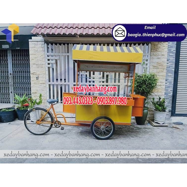 Xe đạp bán bánh mì lưu động thương hiệu Bánh Mì Phố - xedaybanhang.com - ĐT:0903897980