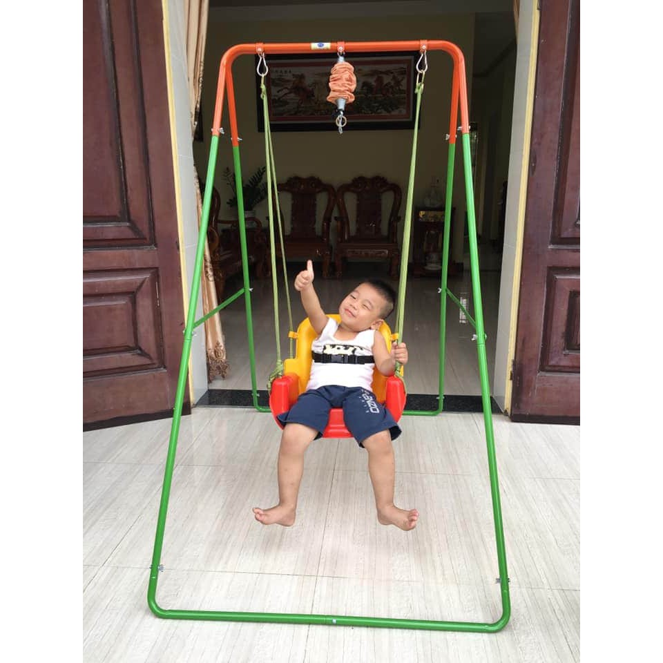 Xích đu nhún nhảy JUMPER KIDS - Combo Khung Xích Đu KG102 Cao Cấp/ khung truyền thống KG101 + Ghế Xích Đu+ Đai Nhún Nhảy