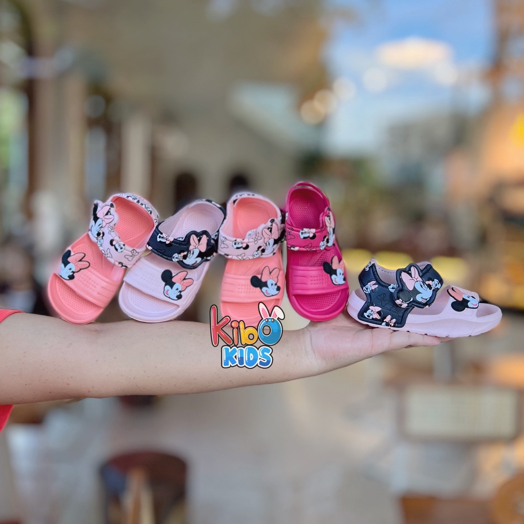 ￼￼￼Sandal Xốp Cho Bé Gái Siêu Nhẹ Siêu Bền Hoạ Tiết Mickey SA409