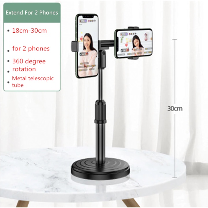 Giá Đỡ Điện Thoại Live Stream, Kẹp Đỡ 3 Điện Thoại Livestream Cùng Lúc, Giá Kẹp Điện Thoại Livestream