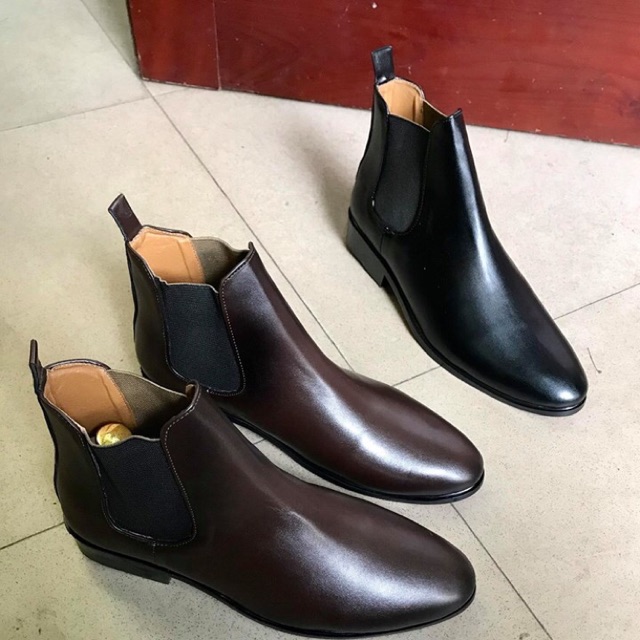 Giày Chelseaboots nâu mờ nam