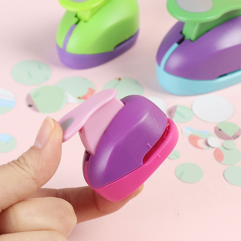 JANE Cute Round Hole Punch Convenient Embossing Paper Shaper Cutter Scrapbooking DIY Gifts Handmade Cards Making