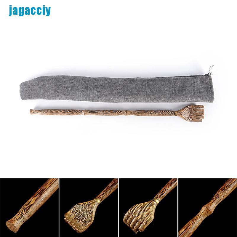 [jagacciy] 1pc Wooden Back Scratcher Wood Back Scraper Scratching Massager Body Massage ggbo