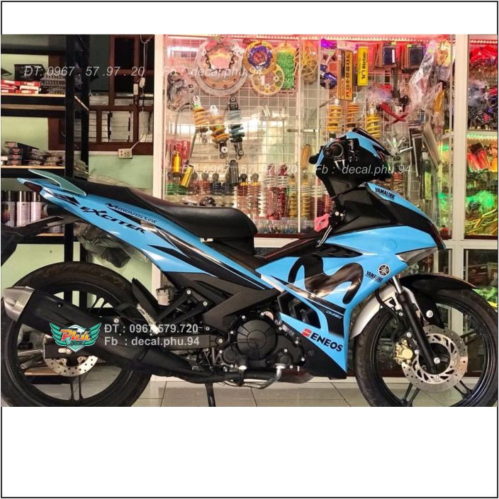 Tem Rời Exciter 150 Movistar Xanh Ngọc đen (V)