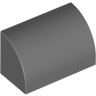 Gạch Lego chính hãng dốc cong 1 x 2 x 1 / Lego Part 37352: Slope, Curved 1 x 2 x 1