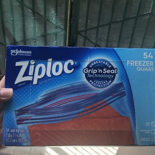 TÚI ZIPLOC ĐỰNG THỰC PHẨM CỦA MỸ ZIPLOC QUART FREEZER 54 TOTAL BAGS