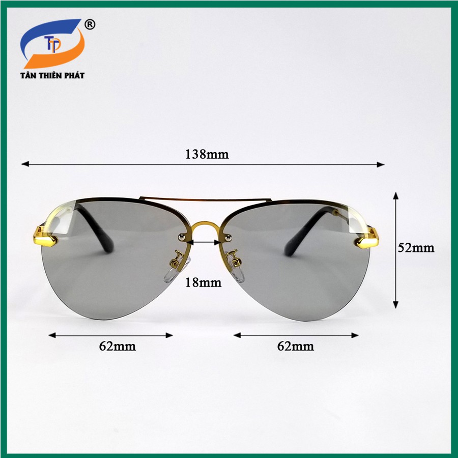 Mắt kính nam đổi màu dùng cả ngày và đêm 743 - Kính thời trang nam ôm mắt chống bụi, chống nắng và tia UV