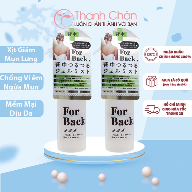 Xịt Giảm Mụn Lưng Pelican For Back Medicated Body Lotion 100ml