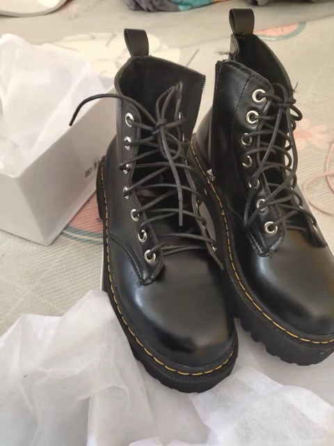 [Mã FASHIONGREEN15 giảm tới 30K đơn 99K] [Sẵn 36/37/38/39]Giày da cao cổ phong cách Korea | BigBuy360 - bigbuy360.vn