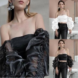 Áo nữ tay ngắn khoét vai thời trang thanh lịch