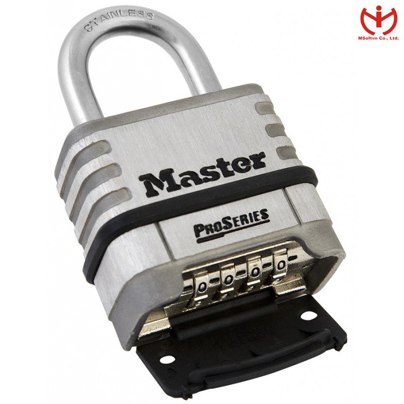 [Q5.HCM] Ổ khóa số Master Lock 1174 D thân thép Inox chống gỉ dòng ProSeries - MSOFT
