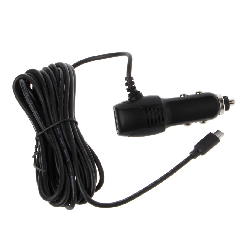 Dây Sạc 5V 2A Cổng Micro USB Dài 3 5m Chuyên Dụng Cho Xe Hơi DVR