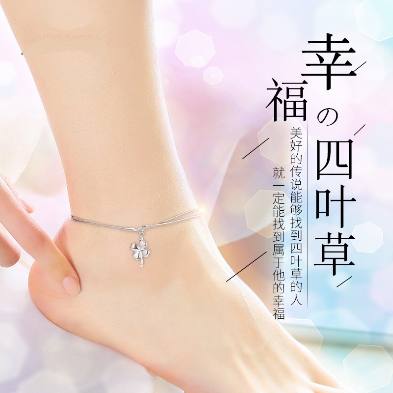 Lắc Chân Mạ Bạc Phối Mặt Hình Ngôi Sao Năm Cánh Thời Trang Cho Nữ | BigBuy360 - bigbuy360.vn