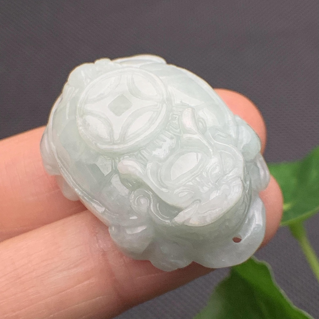Bách thọ quy long phong thủy ngọc cẩm thạch/Ngọc phỉ thúy tự nhiên