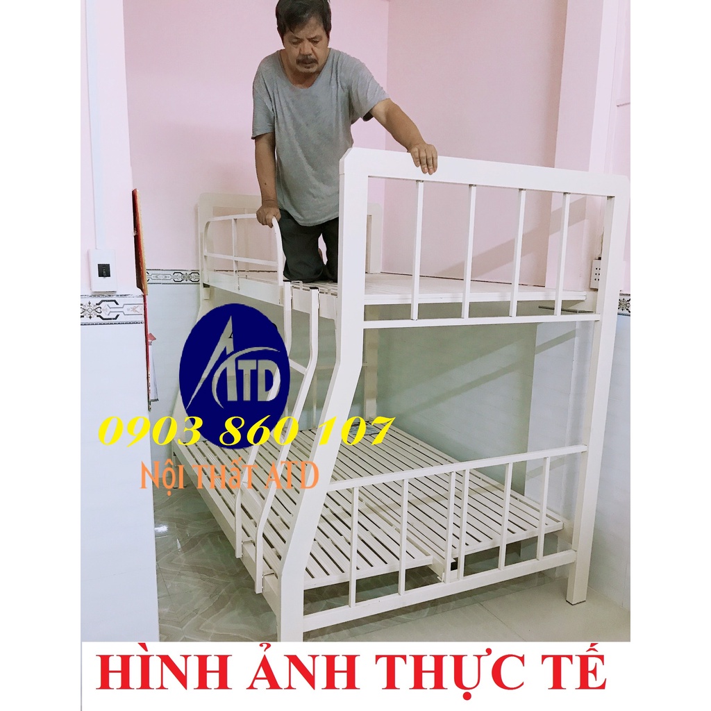 Giường tầng trẻ em sắt hộp vuông cao cấp giá rẻ tại xưởng đủ kích thước giao lắp các quận hcm và bình dương