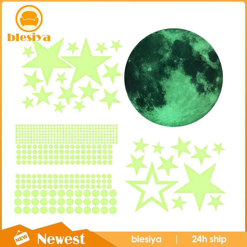 [Blesiya] 435 Miếng Dán Tường Hình Ngôi Sao Dạ Quang