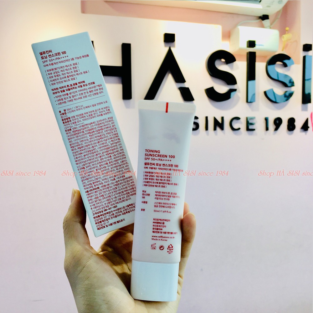 Kem Chống Nắng Nâng Tông Da CELL FUSHION C TONING SUNSCREEN SPF 50+ PA+++ 50ml
