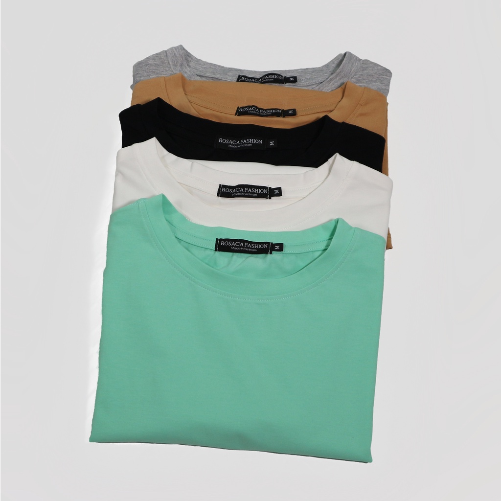 ÁO THUN TRƠN COTTON NỮ VẠT BẦU HOT TREND 2021 THƯƠNG HIỆU ROSACA