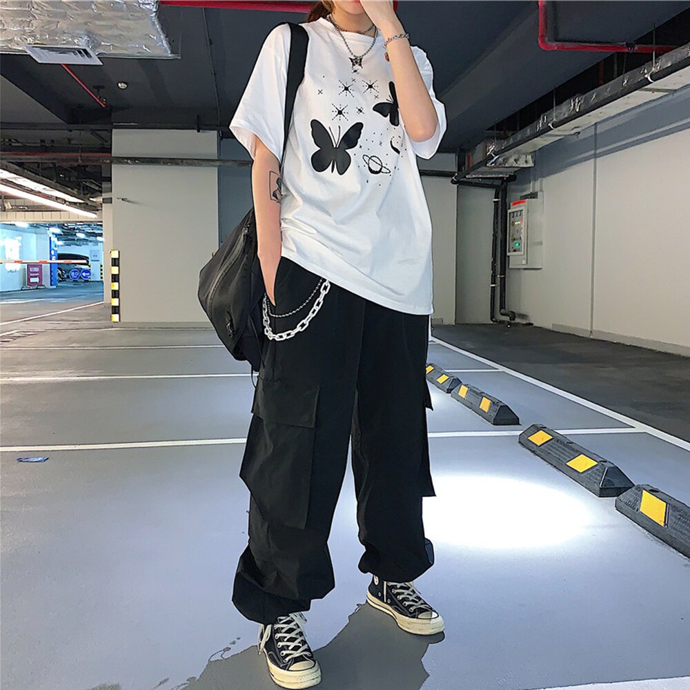 quần ống rộng Lưng Thun Phong Cách Năng Động Trẻ Trung Dành Cho Cả Nam Và Nữ