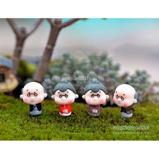 Tượng cặp đôi ông bà lão già nhỏ