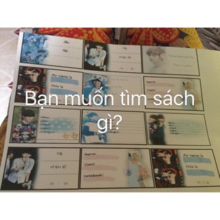 Nhãn vở theo yêu cầu