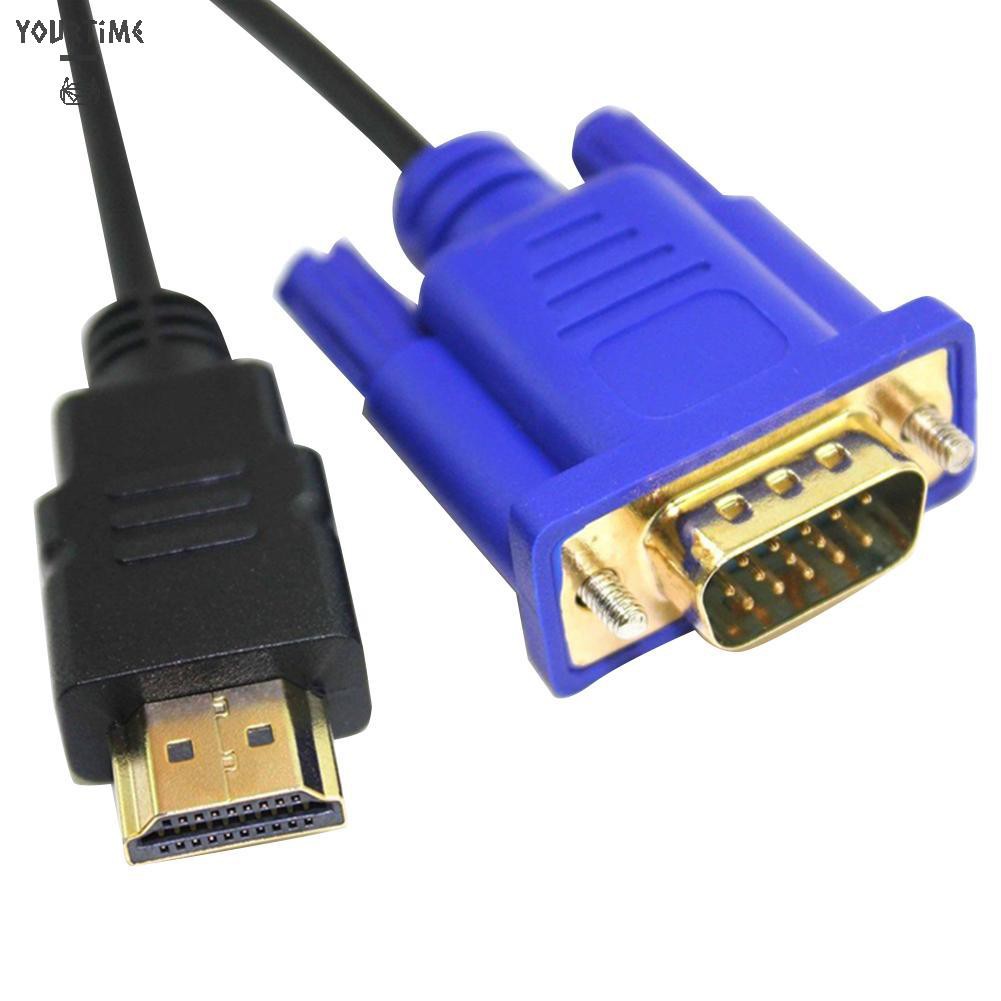 Cáp Chuyển Đổi Từ Cổng HDMI Sang Vga 1080p Dài 1.8m Tiện Dụng