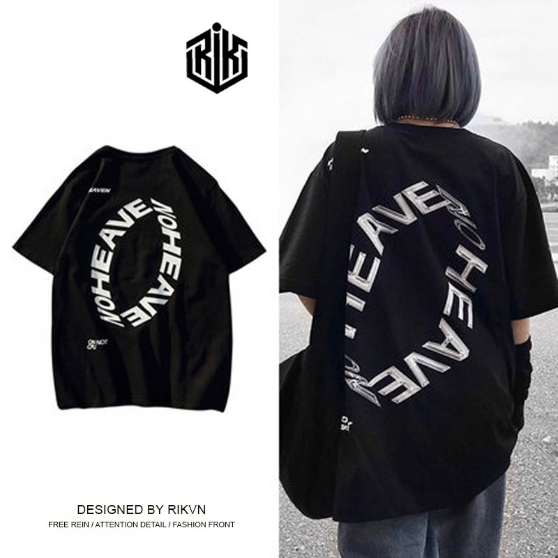 Áo thun tay lỡ RIK nam nữ Unisex, áo phông form rộng Oversize ATL115