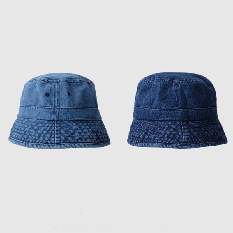 Mũ rộng vành vải denim thời trang Hàn Quốc cho nữ