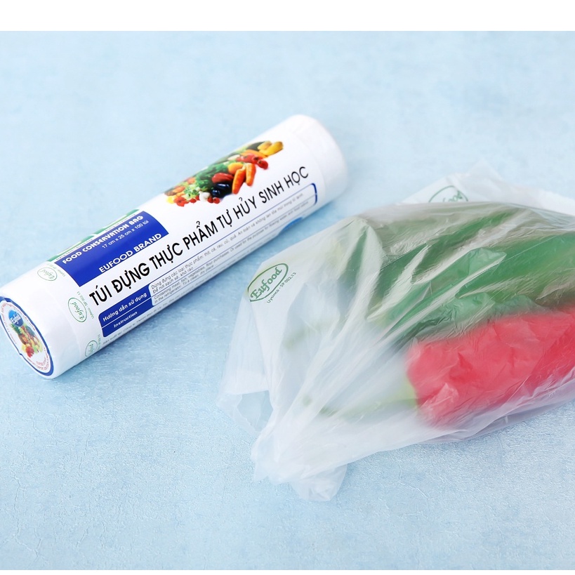 Túi đựng thực phẩm tự huỷ sinh học tự hủy cao cấp EUFOOD - Mộc Nhân Farm