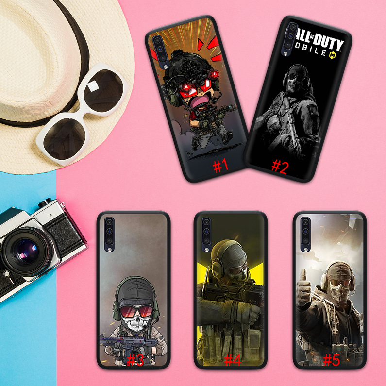 Ốp Lưng Silicone In Chữ Call Of Duty Thời Trang Cho Samsung A6 A7 A8 Plus A9 2018 A3 2016 A5 2017