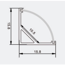 Thanh nhôm định hình Nổi U:17x7mm PN509T Âm Y:25x7mm PN508T Góc V:16x16mm PN601 gắn đèn LED 1 mét (chưa