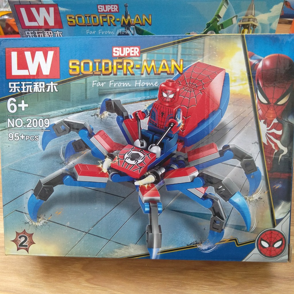 Lắp ráp xếp hình người nhện Spider Man No.2009(4 mẫu quý khách chat chọn mẫu)