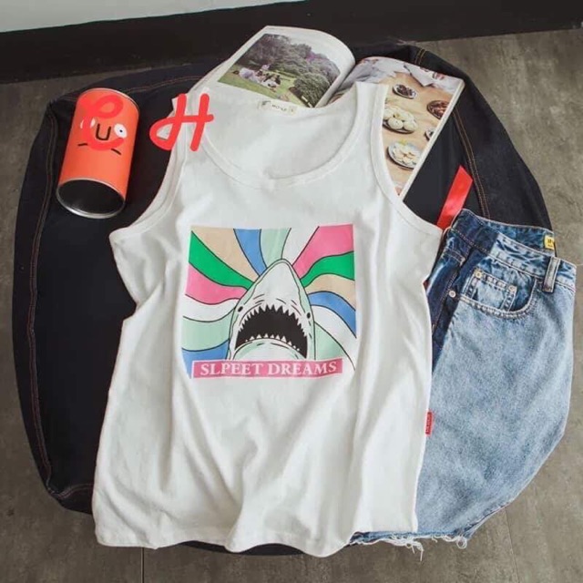 Áo tanktop cá mập (C)