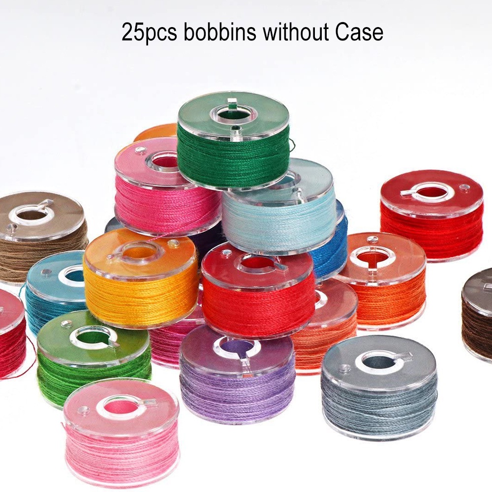 Hộp 25 Cuộn Chỉ Nhiều Màu Sắc Bằng Polyester