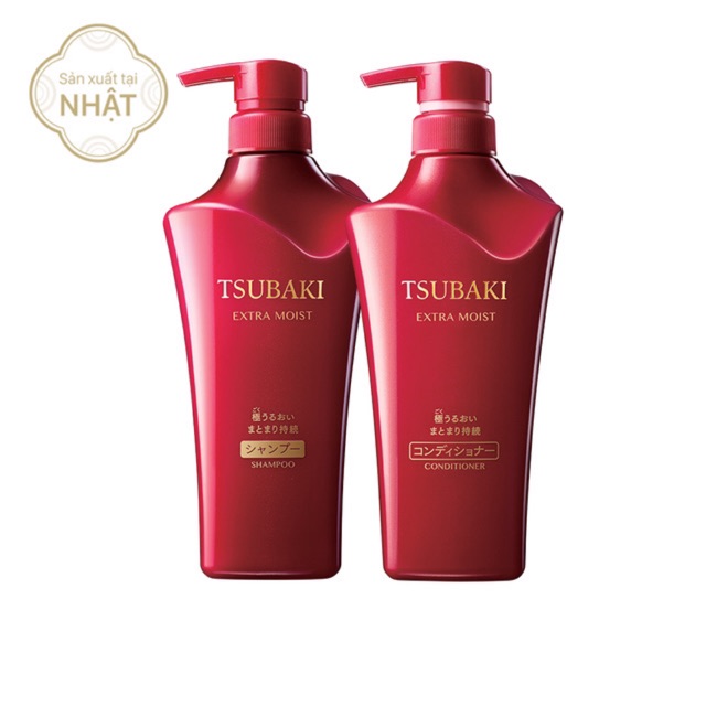 Bộ đôi gội xả siêu cấp ẩm Tsubaki Classic (500ml/chai)