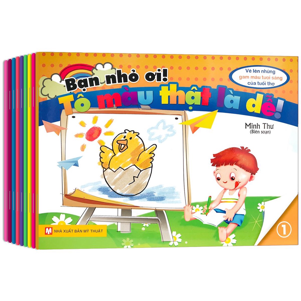 Sách - Bạn nhỏ ơi! Tô Màu Thật Là Dễ! - Bộ 9 quyển (2-5 tuổi) - Vẽ lên những gam màu tươi sáng của tuổi thơ -lẻ tùy chọn