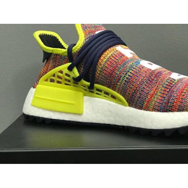 ADIDAS HUMAN RACE NMD Giày thể thao cao cấp phối thổ cẩm độc đáo dành cho nam và nữ -bh 12