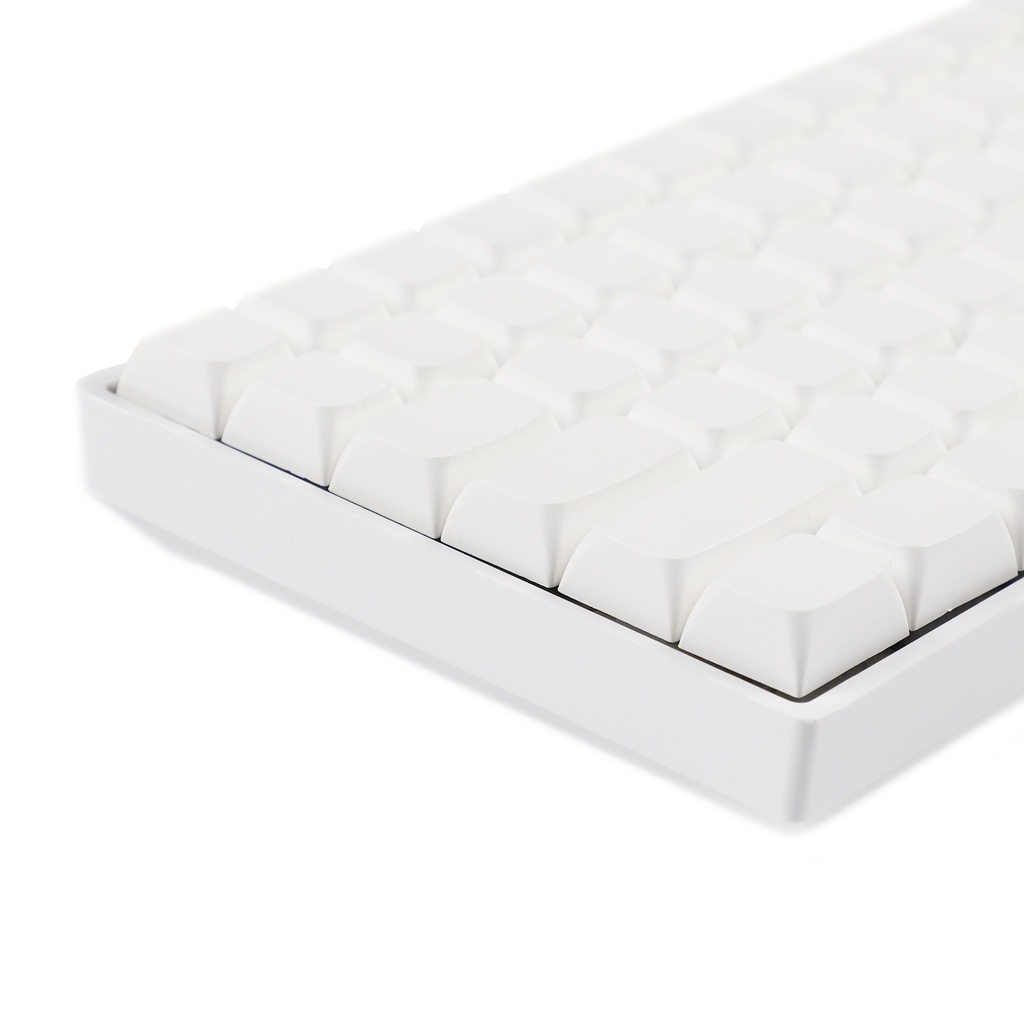 Nút Bàn Phím PBT Dày Dặn Màu Trắng ZDA v2 Chuyên Dụng Cho GK61 64 68 96 KBD75 Planck SP64 SP84
